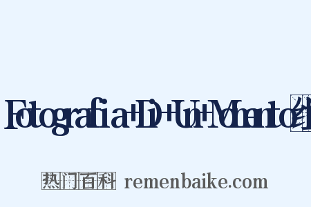 Fotografia+Di+Un+Momento组词是什么意思的图片
